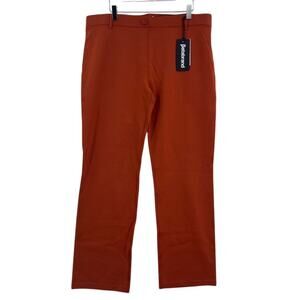 Betabrand Womens Pants Orange Size 2XL Petite Dress Pant Yoga Stretch Casual NEW